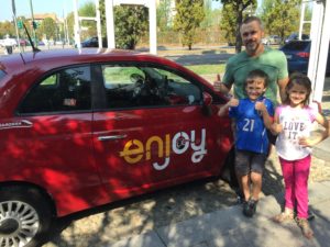 We are officially part of the sharing economy--a zero car family!