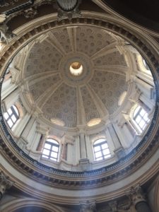 The beautiful dome of the Superga basilica.